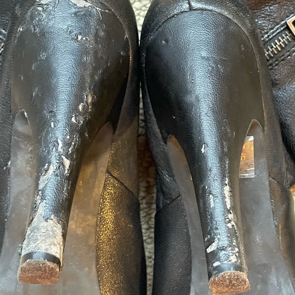 Jessica Simpson Alany Black Boot w Platform & Decorative Zipper; 8B See Callout! - Picture 9 of 12